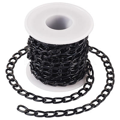 Oval Oxidation Aluminum Curb Chains CHA-TAC0004-01EB-1