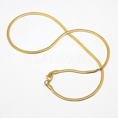 Trendy Men's 304 Stainless Steel Herringbone Chain Necklaces X-NJEW-M074-C-01-1