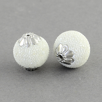 Round Handmade Indonesia Beads IPDL-R404-02-1