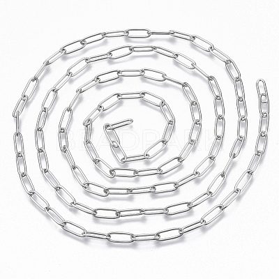 Tarnish Resistant 304 Stainless Steel Paperclip Chains CHS-S006-JN957-1-1