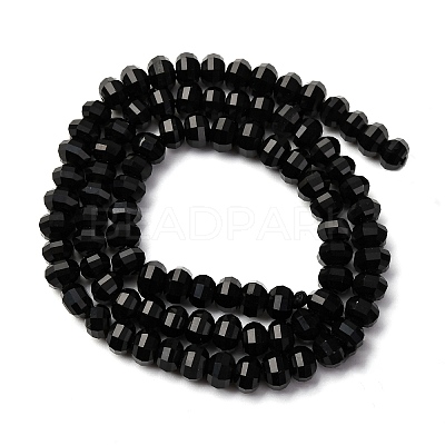 Natural Obsidian Beads Strands G-P587-D03-01-1