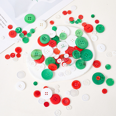 Resin Buttons BUTT-WH20002-07G-1