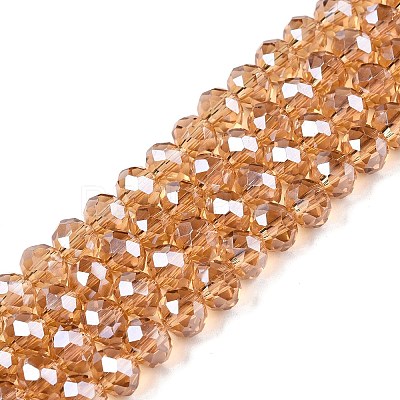 Electroplate Glass Beads Strands EGLA-A044-T8mm-A23-1