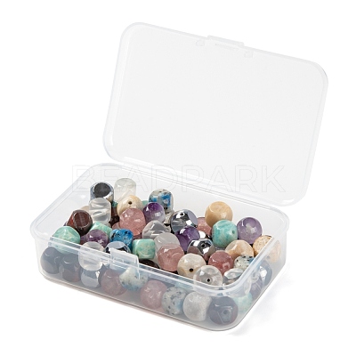 80Pcs 8 Style Natural & Synthetic Gemstone Beads G-LS0002-22-1