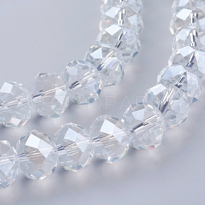 Anti-Tarnish Glass Beads Strands GR16MMY-01L-1