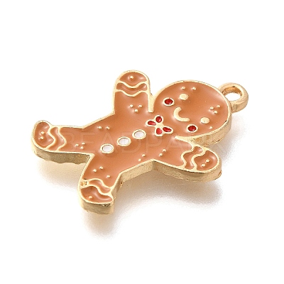 Christmas Theme Alloy Enamel Pendants ENAM-Q509-02KCG-07-1