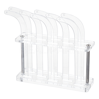 Transparent Acrylic Earring Try-On Stick Organizer Stands EDIS-WH0030-35-1