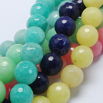 Natural White Jade Bead Strands G-R166-12mm-M2-1