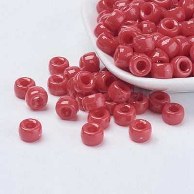 Valentine's Day Opaque Acrylic European Beads PL338-M4-1