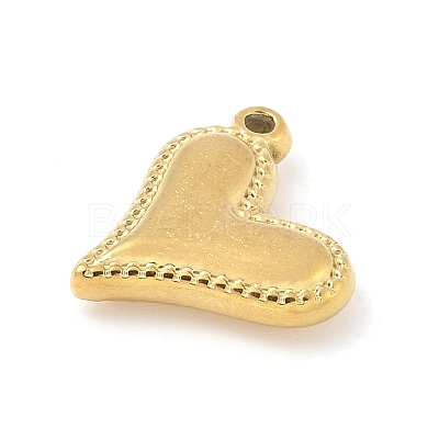 304 Stainless Steel Heart Pendants STAS-R162-01G-01-1
