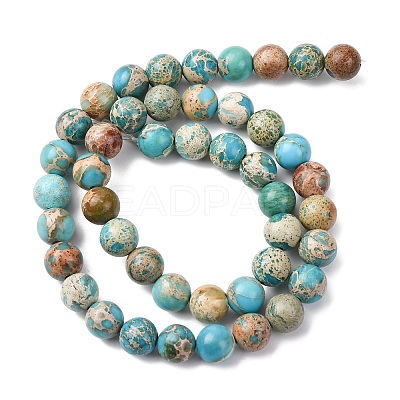 Natural Imperial Jasper Beads Strands G-A175B-8mm-03A-1