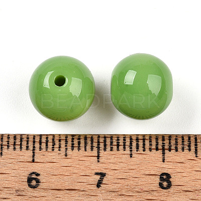 Opaque Solid Color Glass Beads LS-GLAA-N007-10mm-A11-1