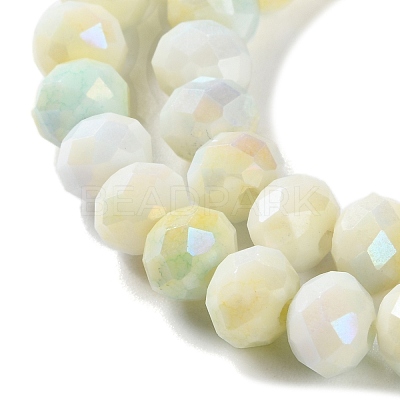 Electroplate Glass Beads Strands LAMP-S068-02N-1