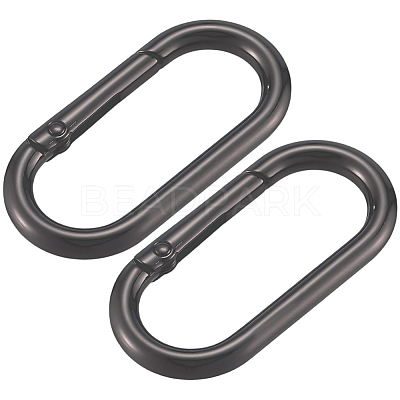 6Pcs Alloy Spring Gate Rings FIND-SP0001-24B-1