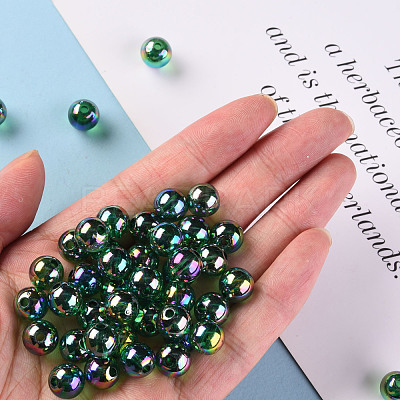 Transparent Acrylic Beads MACR-S370-B10mm-735-1