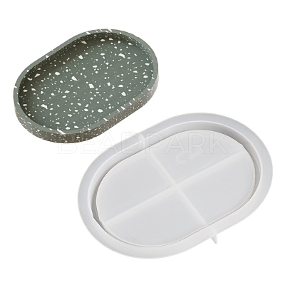 DIY Oval Storage Tray Silicone Molds DIY-B076-02A-1