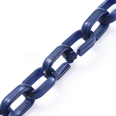 Handmade Acrylic Cable Chains AJEW-JB00535-01-1