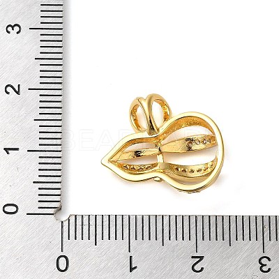 Brass Micro Pave Cubic Pendants KK-M099-05G-1