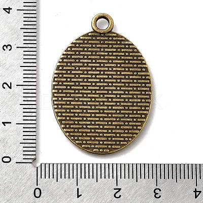 Vintage Tibetan Style Alloy Pendant Cabochon Bezel Settings TIBEP-M018-105AB-NF-1
