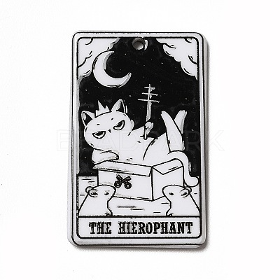 Tarot Theme Printed Acrylic Pendants MACR-G061-04V-1