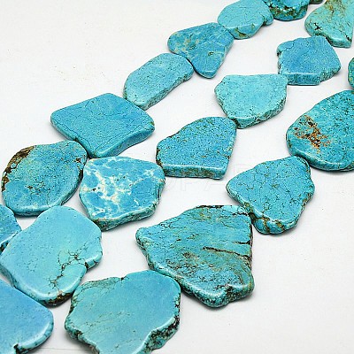 Nuggets Natural Magnesite Beads Strands G-N0132-25-1