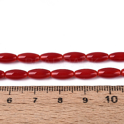Opaque Glass Beads Strands X-GLAA-T028-15P-02-1