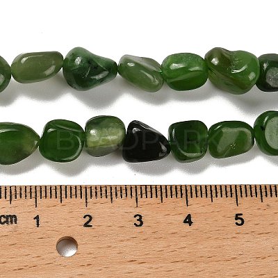 Dyed Natural White Jade Beads Strands G-P497-01E-49-1