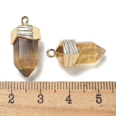 Natural Fluorite Faceted Pendants G-G181-03G-07-1