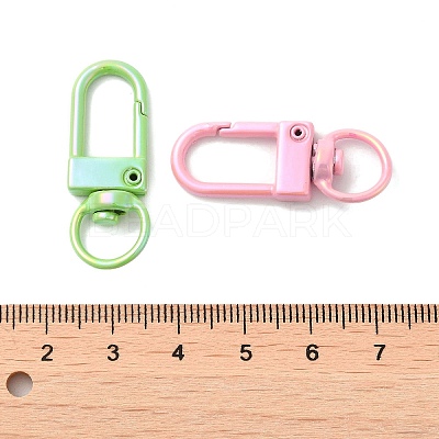 Spray Painted Alloy Swivel Clasps PALLOY-H131-11-1