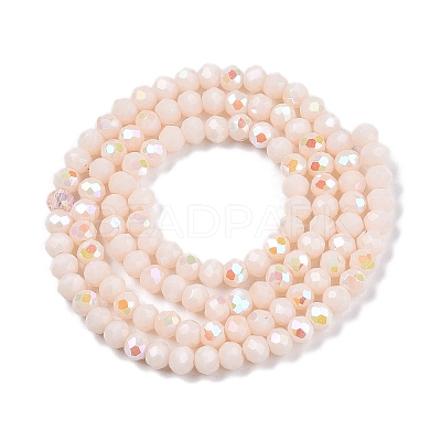 Electroplate Opaque Solid Color Glass Beads Strands LS-EGLA-A044-P3mm-L05-1