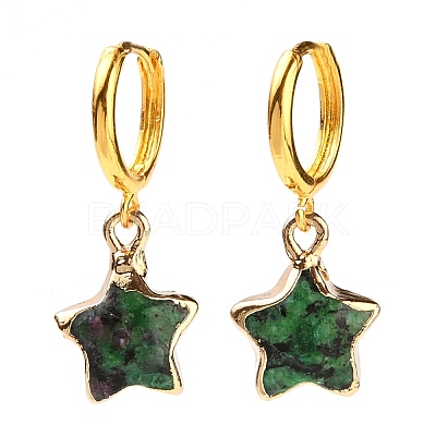 Brass Huggie Hoop Earrings EJEW-JE04323-1