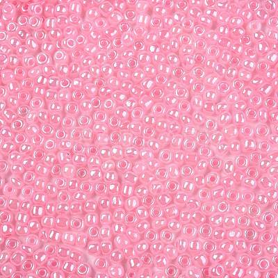 DIY Craft Beads 6/0 Ceylon Round Glass Seed Beads X-SEED-A011-4mm-145-1
