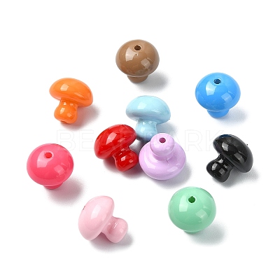 50Pcs Opaque Acrylic Beads OACR-CJ0002-65-1