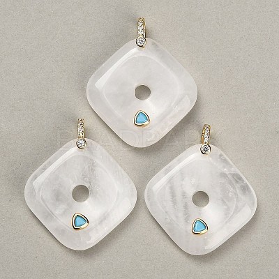Natural Quartz Crystal Pendants GG-CBA4625-04G-04-1