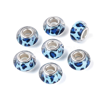 Opaque Resin European Beads RESI-N044-03S-06-1