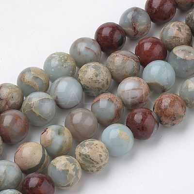 Natural Aqua Terra Jasper Strands X-G-S150-50-4mm-1
