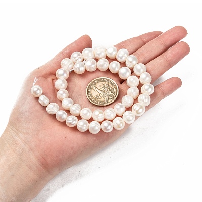 Natural Cultured Freshwater Pearl Beads Strands PEAR-L001-G-14-1