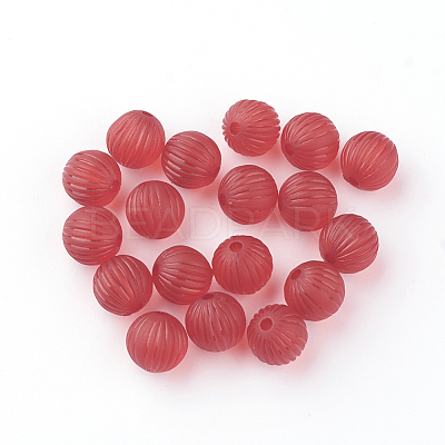 Transparent Acrylic Corrugated Beads X-FACR-S040-M-1