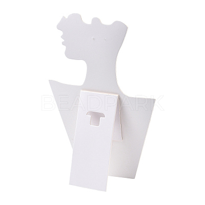 Cardboard Covered with Velvet Necklace & Earring Display Stands LS-ODIS-Q041-04A-02-1