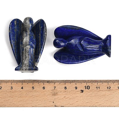Natural Lapis Lazuli Carved Angel Figurines G-O200-03J-03-1