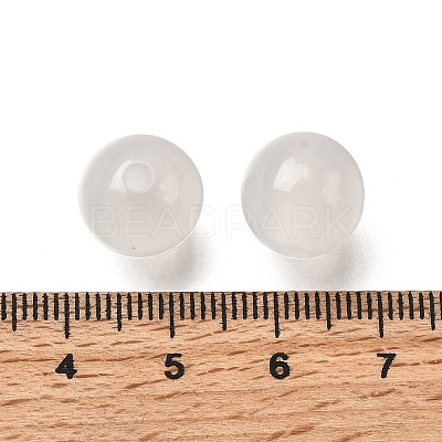 42Pcs Transparent Resin UV Reactive Beads RESI-Z041-05-1