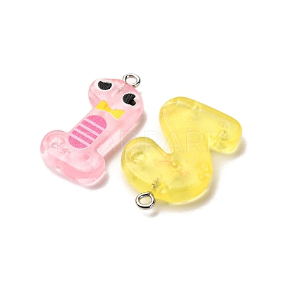 Luminous Transparent Resin Pendants RESI-A046-01-1