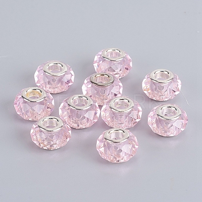 Faceted Glass European Beads LS-GPDL-E004-01B-1