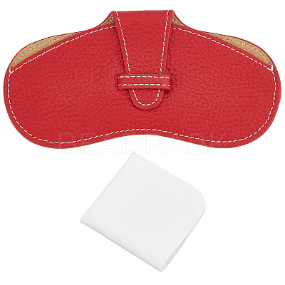 1Pc Cowhide Eyeglass Cases ABAG-CN0001-58E-1
