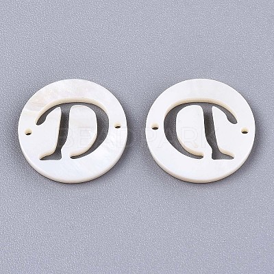 Natural Freshwater Shell Links Connectors SHEL-S276-120D-1