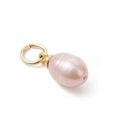 Natural Cultured Freshwater Pearl Pendants PALLOY-JF05172-01-1