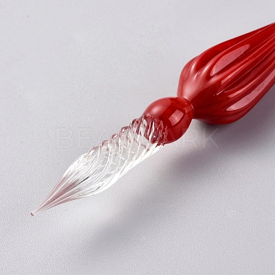 Handmade Glass Dip Pen AJEW-WH0121-43B-1