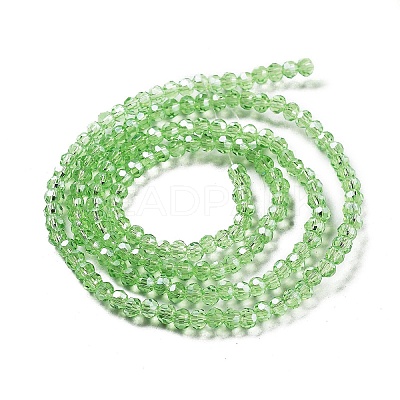 Electroplate Transparent Glass Beads Strands EGLA-A035-T3mm-A09-1