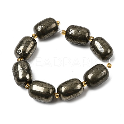 Natural Pyrite Beads Strands G-Z131-D01-01-1