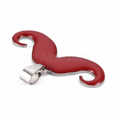 201 Stainless Steel Enamel Pendants STAS-S110-075C-1